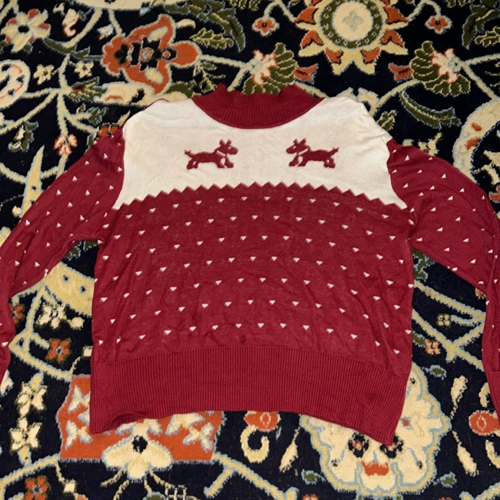 ModCloth Circus UK Scotty Dog Mock Neck Sweater
